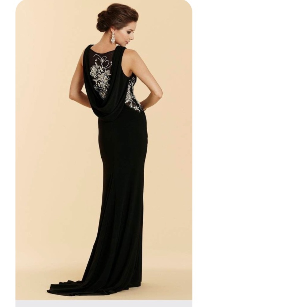 Rina di Montella Sz 14 Navy Evening/MOB Gown